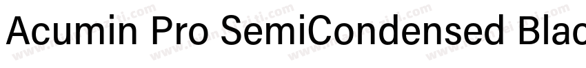 Acumin Pro SemiCondensed Black Ital字体转换